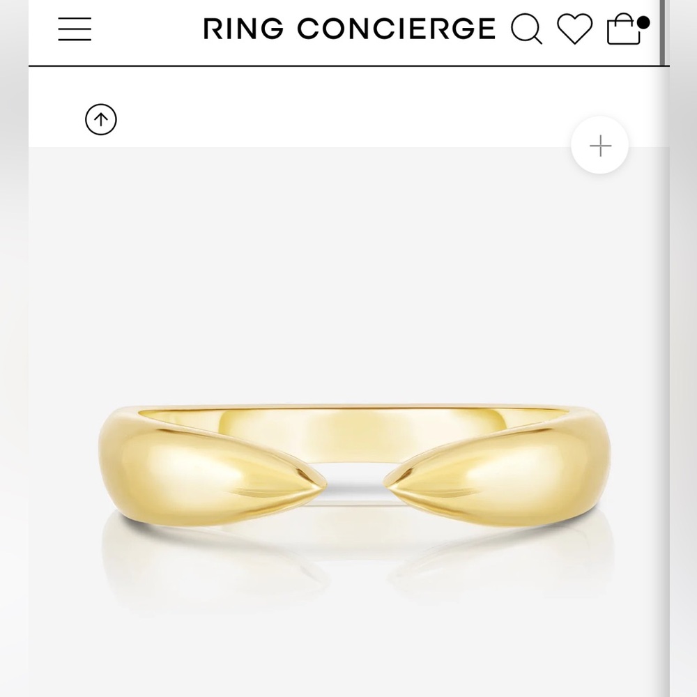 Ring concierge wide claw ring in gold
